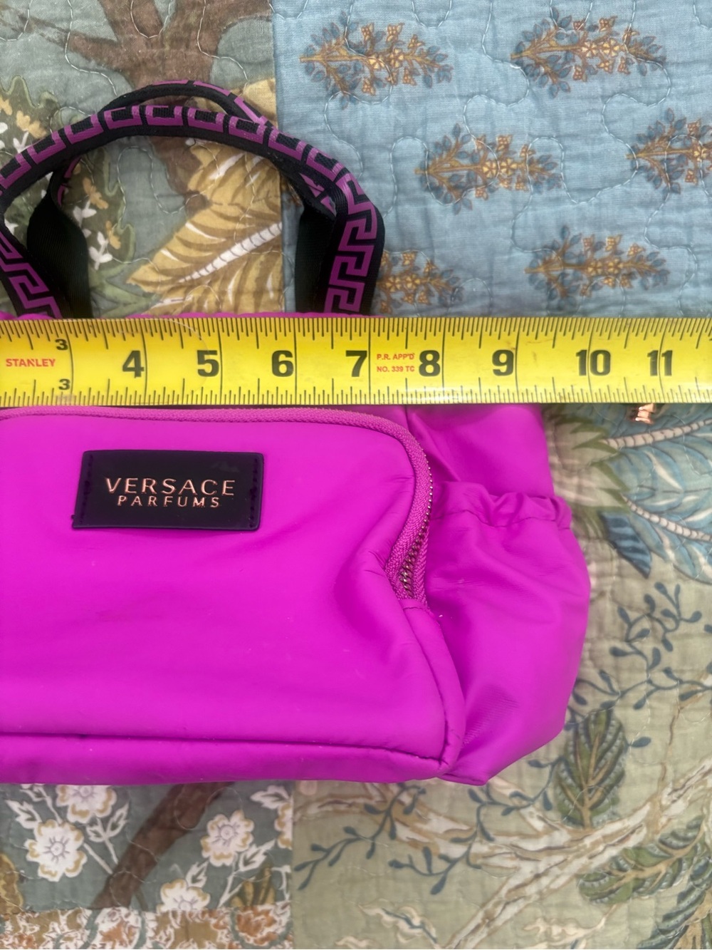 VERSACE PARFUME Nylon Makeup/Travel Bag, FUSCHIA/BLACK - Picture 15 of 15